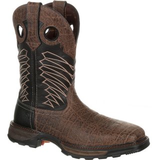 Durango Men's Maverick XP Steel Toe Waterproof Western Work Boot-Chocolate Safari Elephant Blk