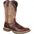 Durango Men's Ultra-Lite Waterproof Western Boot-Brown Leather Vintage