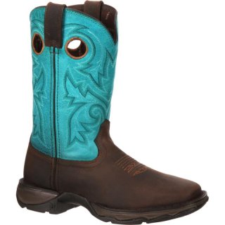 Durango Women's Lady Rebel by Durango Bar None Western Boot-Brown Turquoise