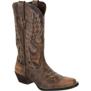 Durango Women's Dream Catcher Distressed Brown Western Boot-Distressed Brown And Tan