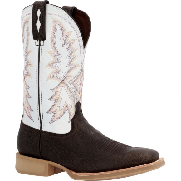 Durango Men's Rebel Pro Lite Dark Hickory White Western Boot-Chocolate Brown White