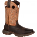 Durango Men's Rebel by Durango Steel Toe Waterproof Western Boot-Brown And Tan