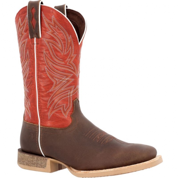 Durango Men's Rebel Pro Worn Brown Chili Pepper Western Boot-Worn Brown And Chili Pepper