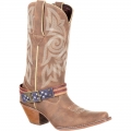 Durango Women's Crush by Durango Flag Accessory Western Boot-Brown Khaki