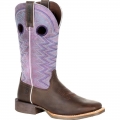 Durango Women's Lady Rebel Pro Amethyst Western Boot-Dark Earth And Amethyst