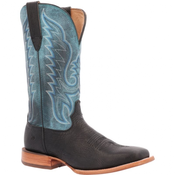 Durango Men's Arena Pro Black and Blue Lagoon Western Boot- Dark Chestnut Black Onyx