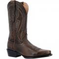 Durango Men's Santa Fe Whiskey Barrel Brown Western Boot-Spanish Chestnut And Cactus