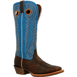 Durango Men's Rebel Pro Dark Chestnut Buckaroo Western Saddle Boot-Dark Chestnut Brilliant Blue