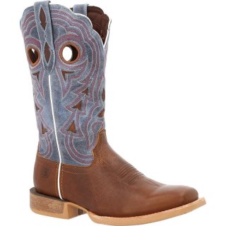 Durango Women's Lady Rebel Pro Golden Brown Periwinkle Western Boot-Tan And Seashore Blue