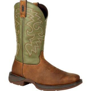 Durango Men's Rebel by Durango Coffee Cactus Pull-On Western Boot-Coffee Cactus