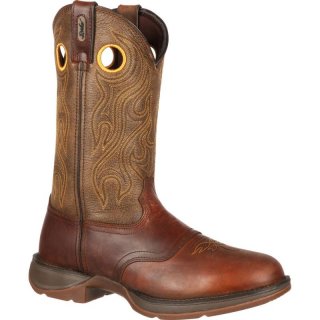 Durango Men's Rebel by Durango Brown Saddle Western Boot-Sunset Velocity And Trail Brn