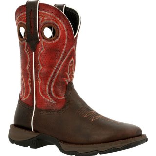 Durango Women's Lady Rebel by Durango Crimson Western Boot-Dark Chestnut And Crimson