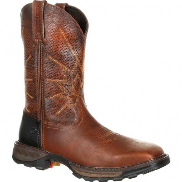 Durango Men's Maverick XP Steel Toe Ventilated Pull-On Work Boot-Tobacco