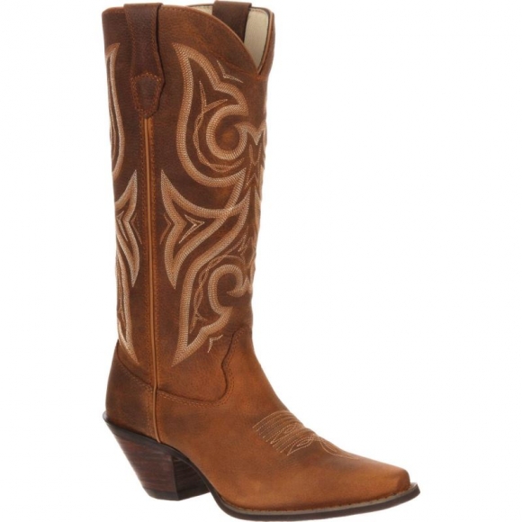 Durango Women's Crush by Durango Tan Jealousy Western Boot-Distressed Cognac