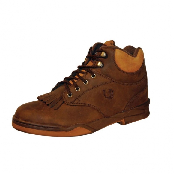 ROPER | WOMEN'S KILTIE HORSESHOE BROWN AND AMBER WITH STEEL SHANK-BROWN