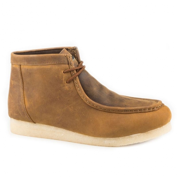 ROPER | MEN'S GUM SOLE CHUKKA BROWN CRAZY HORSE LEATHER-BROWN