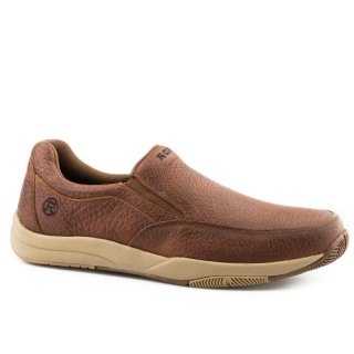 ROPER | MEN'S SWIFTER SOLE SLIP ON TAN TUMBLED LEATHER-TAN