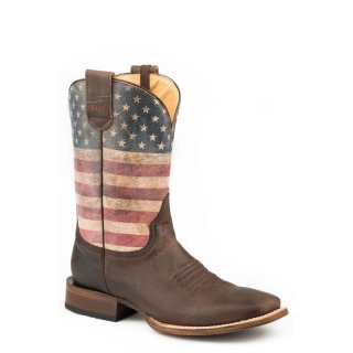 ROPER | MEN'S OILED BRN LTHR VAMP-BROWN