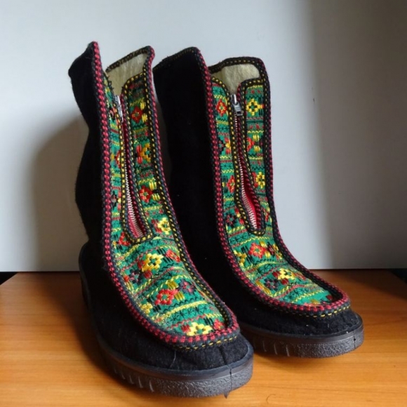 Men's Vintage Wuschki Winter Elastro DDR Felt Boots Valenki Retro | Canada