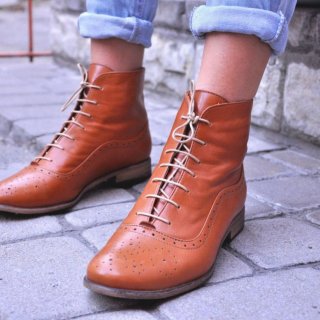 Women's Camden Fall Boots Lace-up Leather Boots Oxford | Canada