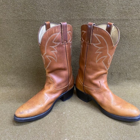 Men's Durango Cowboy Rancher Farmer Stitching Brown Leather Boots | Canada