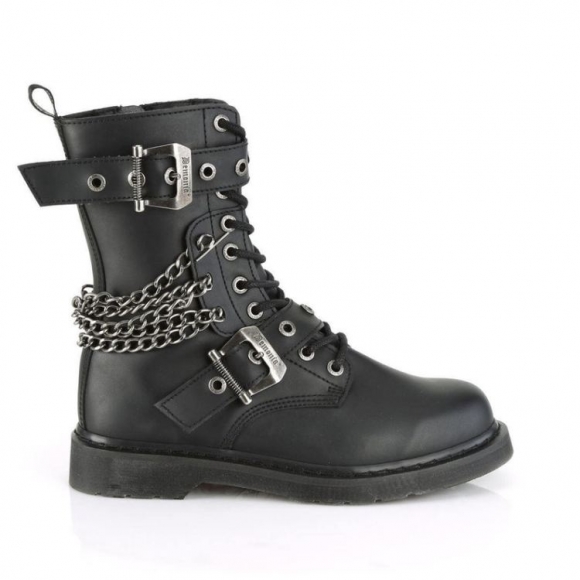 Men's Demonia Bolt 250 Boots Punk Rock Emo Goth Unisex Black Boots | Canada