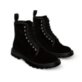 Men's Black Boot Canvas Boots Black Boots for Black | Canada