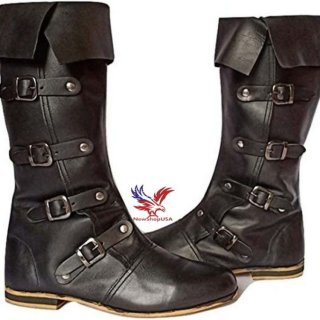 Men's Medieval Leather Boots RENAISSANCE Viking Pirate Boots Mans | Canada