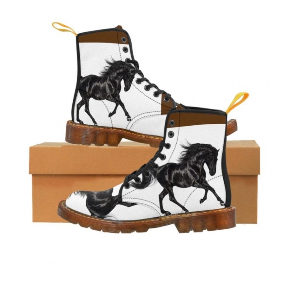 Women's Canvas Boots Horses Horses on Boots Boots | Canada