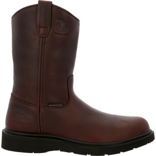 Georgia | Men's Suspension Wedge Waterproof Pull On-Soggy Brown