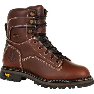 Georgia | Women's AMP LT Logger Waterproof Low Heel Logger-Brown