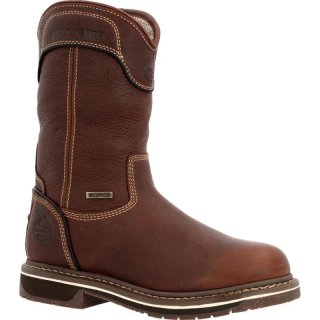 Georgia | Women's AMP LT Edge Waterproof Pull On Work-Brown