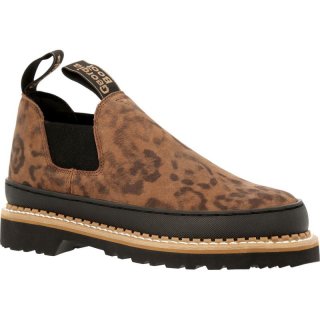 Georgia | Women's Brown And Cheetah Romeo Shoe-Dark Brown And Black