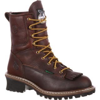 Georgia | Men's Waterproof Logger-Chocolate