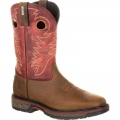 Georgia | Men's Carbo-Tec Waterproof Pull-on-Brown And Red