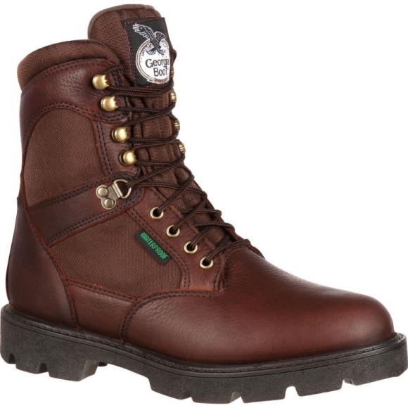 Georgia | Men's Homeland Steel Toe Waterproof Work-Brown