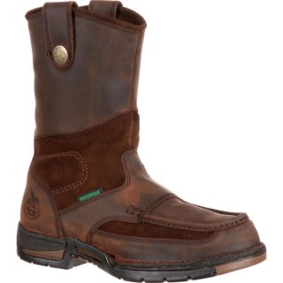 Georgia | Men's Athens Steel Toe Waterproof Wellington-Brown