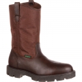 Georgia | Men's Homeland Waterproof Wellington Work-Brown