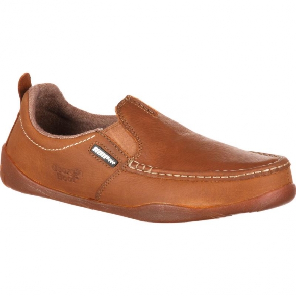 Georgia | Men's Cedar Falls Moc-Toe Slip-On-Tan