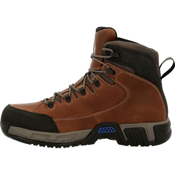 Georgia | Men's MICHELIN HydroEdge Puncture Resistant Alloy Toe Waterproof Hiker-Brown