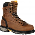 Georgia | Men's Carbo-Tec LTX Waterproof Work-Black And Brown