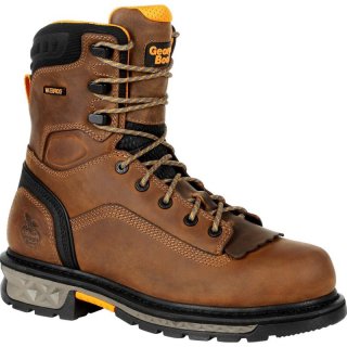 Georgia | Men's Carbo-Tec LTX Waterproof Work-Black And Brown