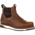 Georgia | Men's Wedge Waterproof Chelsea Work-Brown