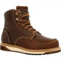 Georgia | Men's AMP LT Wedge Waterproof Moc-Toe Work-Brown