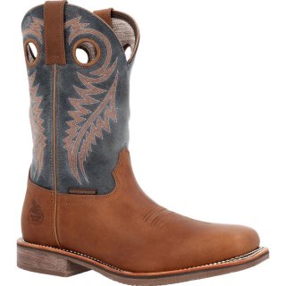 Georgia | Men's Carbo-Tec Elite Waterproof Western Work-Brown