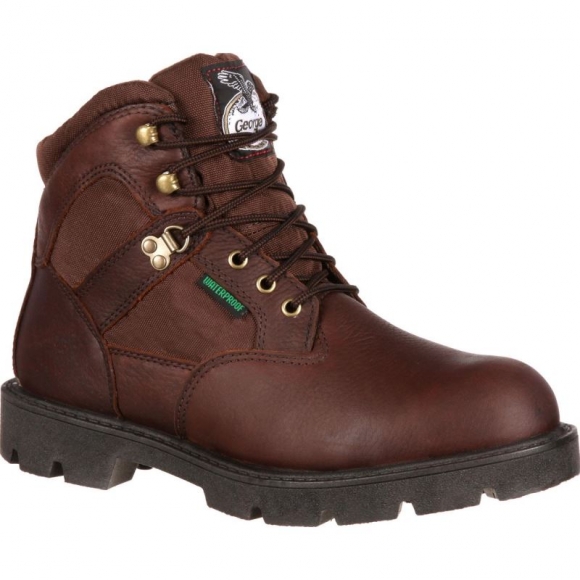 Georgia | Men's Homeland Steel Toe Waterproof Work-Brown