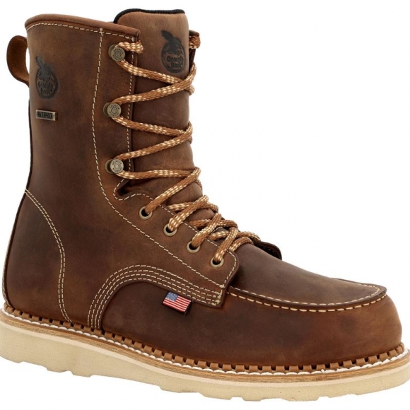 Georgia | Men's Wedge Waterproof Work-Brown