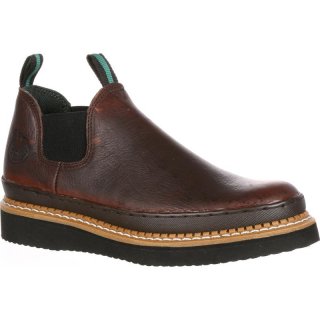 Georgia | Men's Giant Wedge Romeo Work Shoe-Soggy Brown