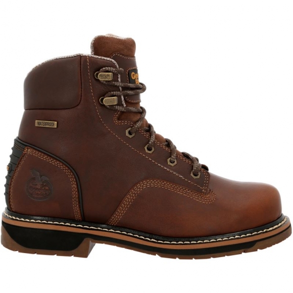 Georgia | Men's AMP LT Edge Waterproof Work-Brown