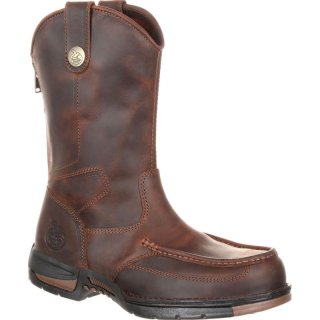 Georgia | Men's Athens Pull-On Work-Dark Brown